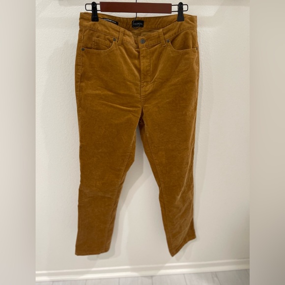 Talbots Camel Colored Stretch Corduroy Straight Leg Pants - Picture 1 of 5